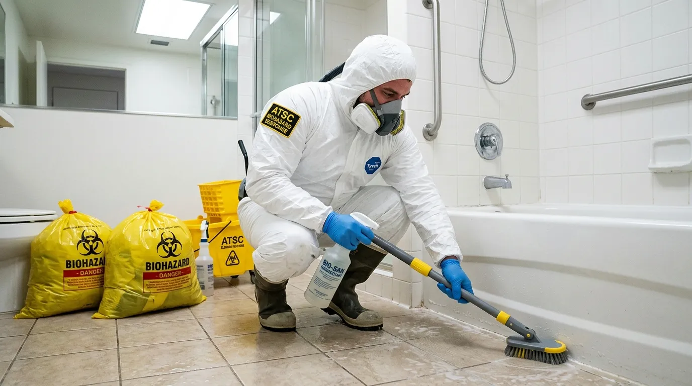 Decontamination equipment deployed for Blood Cleanup in Combee Settlement